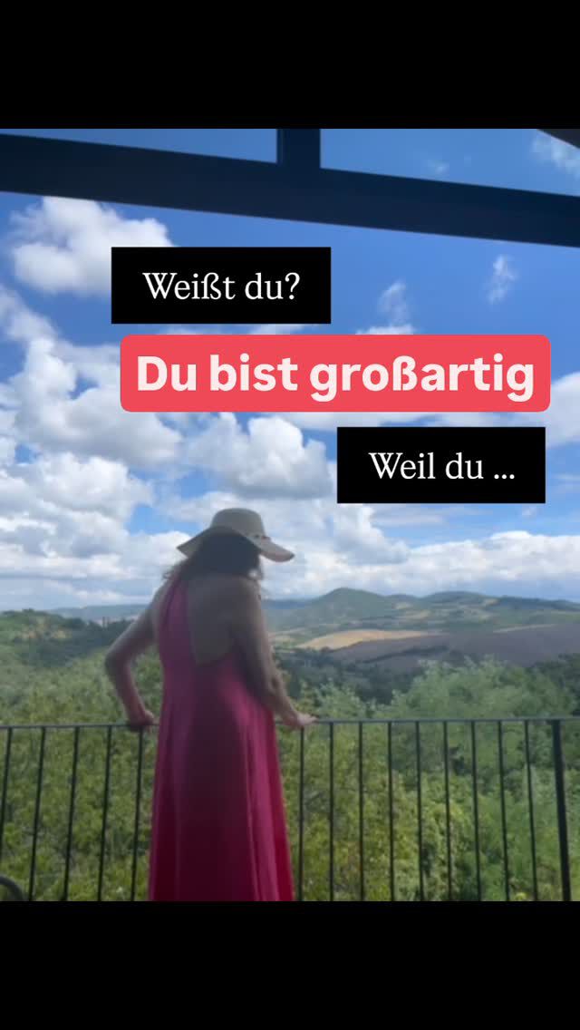 Heute ist der Tag DER GROSSARTIGKEIT. YEAH!

Ich finde, wir sind alle großartig und haben es verdient, auch mal stolz auf uns zu sein.

Wie wir uns immer wieder neu erfinden, nach anderen vielleicht besseren Wegen Ausschau halten und sie dann against all odds einfach gehen.

Statistiken und Prognosen zum Trotz.

Wir sind MACHERINNEN. Und wer das nicht versteht. 

MACHT NIX 🤣💪.